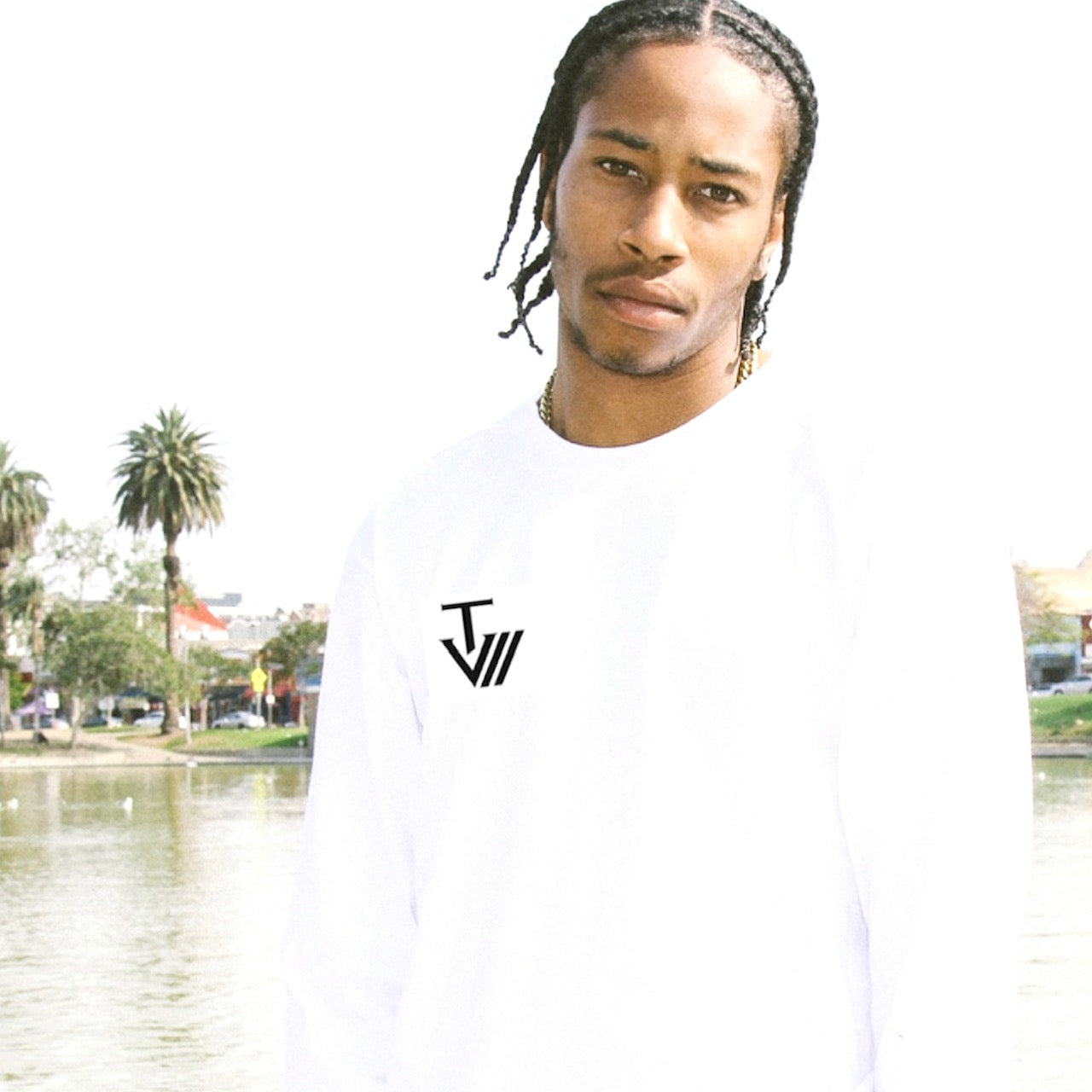 Logo Long Sleeve - White