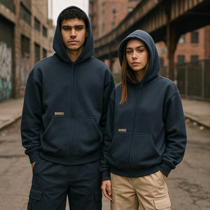 THRVLNS Zip Hoodie - Navy