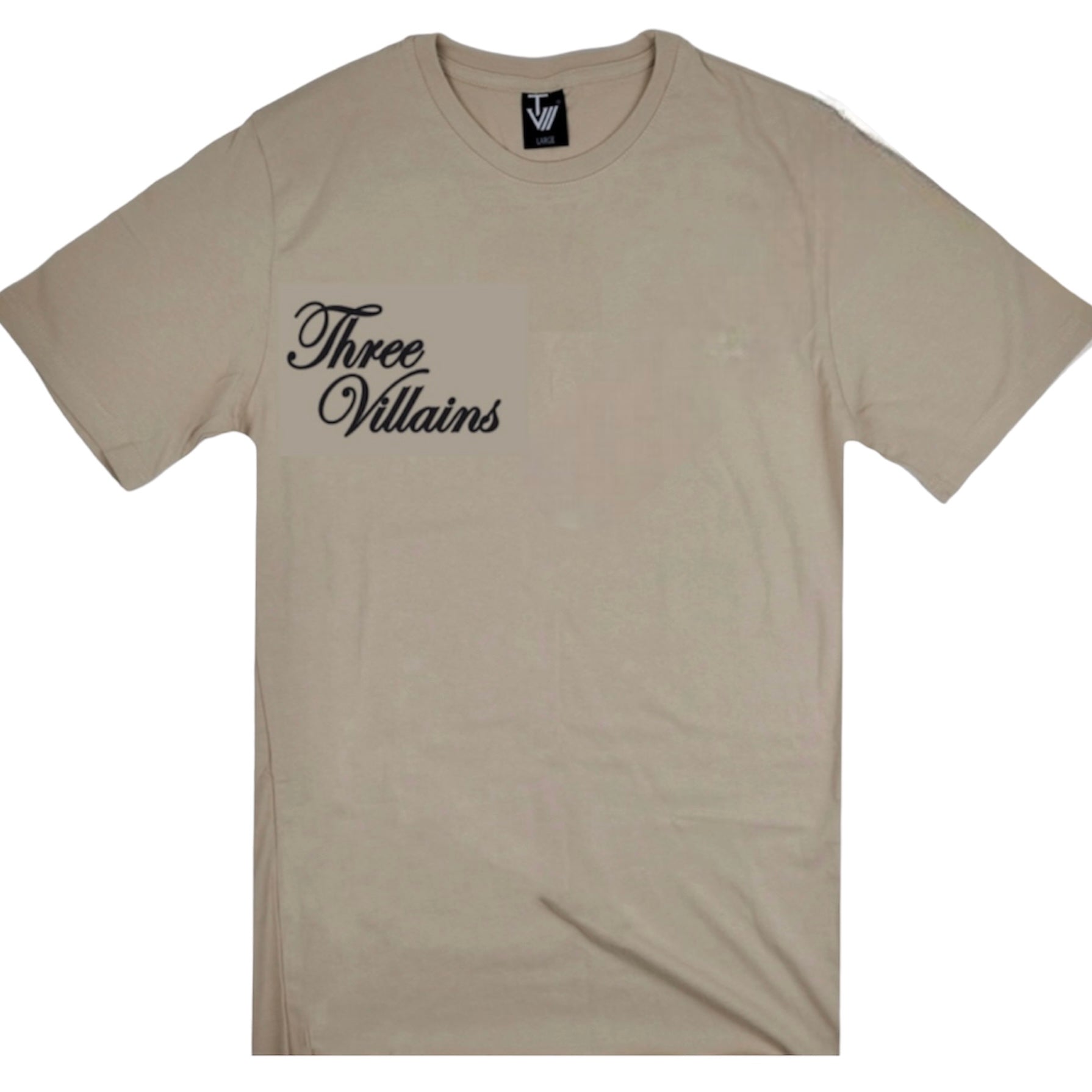 Script Tee - Khaki
