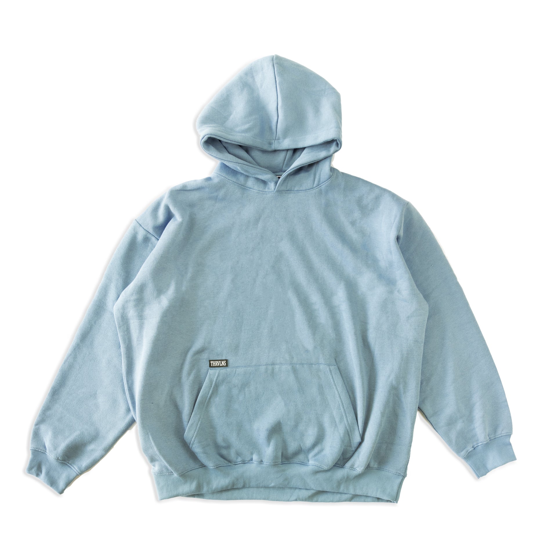 Patch Hoodie - Dusty Blue