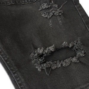 Ripped Denim - Faded Black