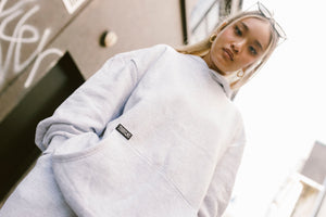 Patch Hoodie - Ash Grey