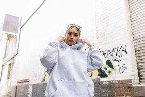 Patch Hoodie - Ash Grey
