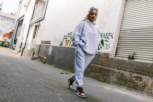 Patch Sweatpants - Ash Grey