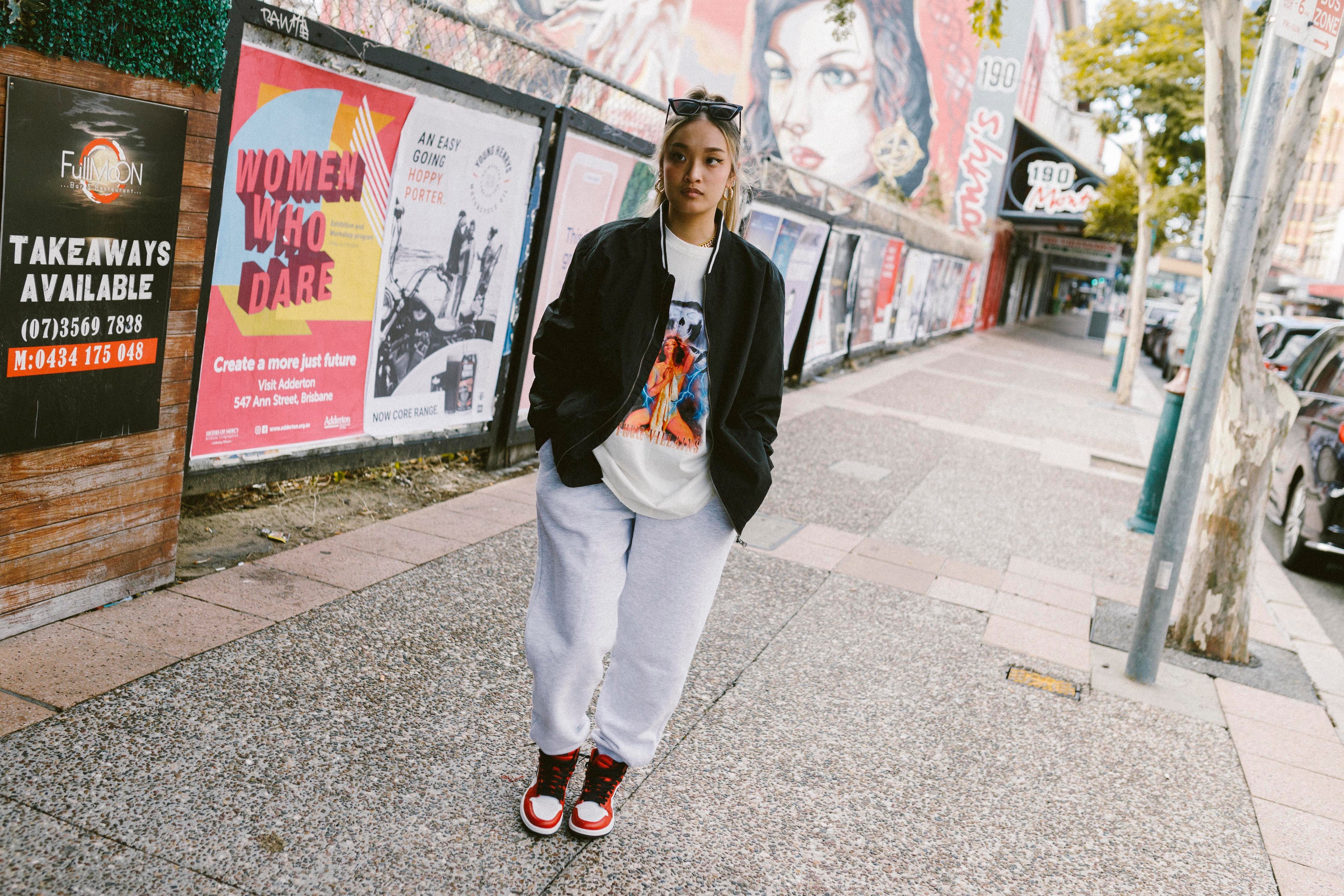 Patch Sweatpants - Ash Grey