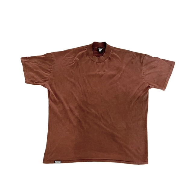 Patch Tee - Washed Brown