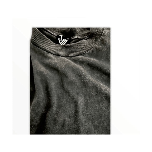 Patch Tee - Washed Black